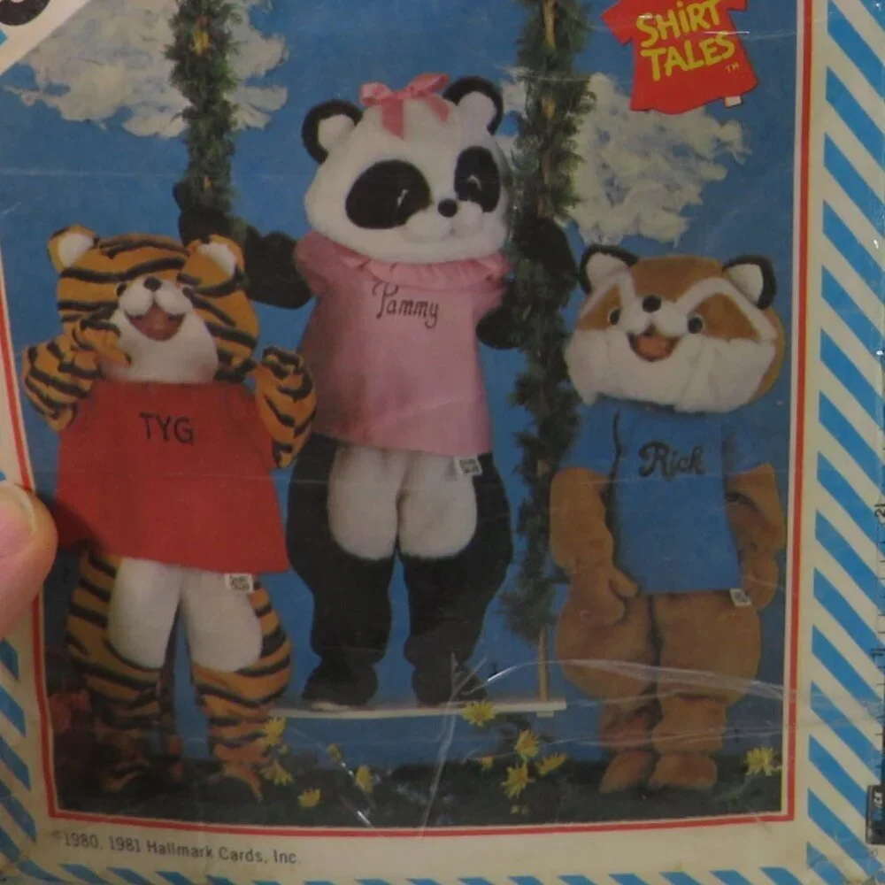 Simplicity 6193 sewing pattern Kid LG 8-10 Tiger, Raccoon, Panda SHIRT TALES